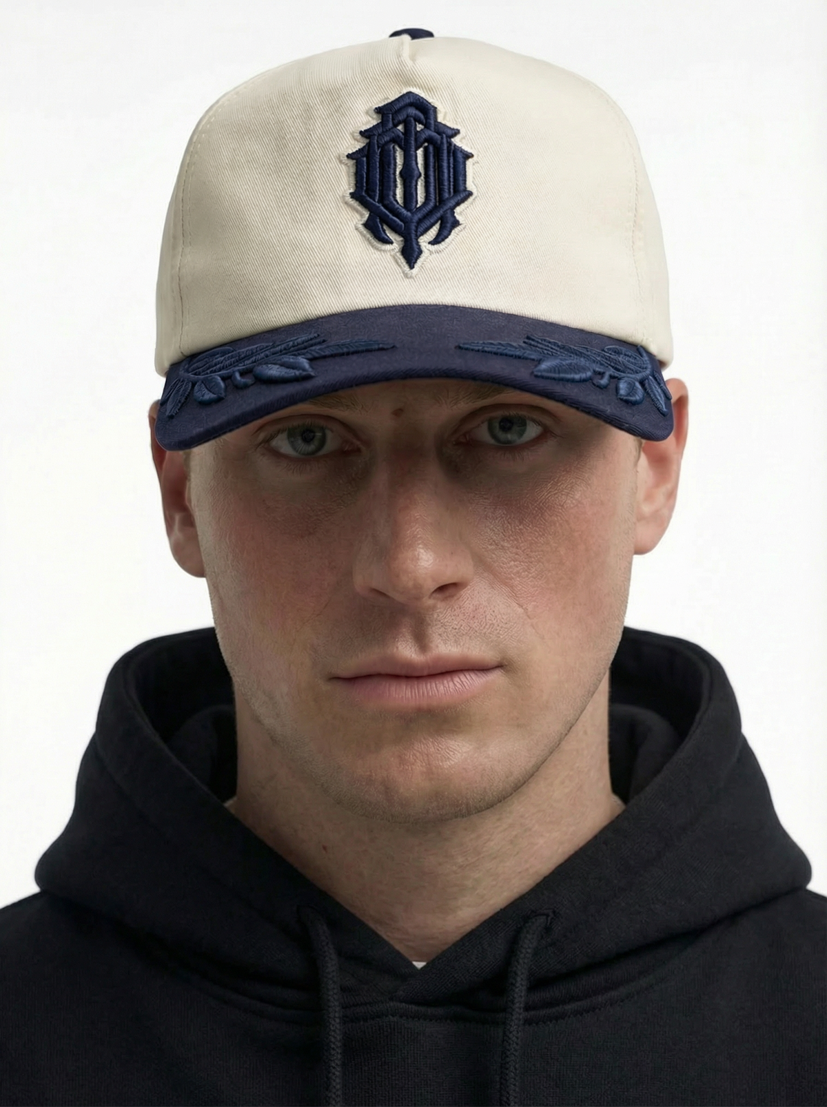 Monogram laurel cap