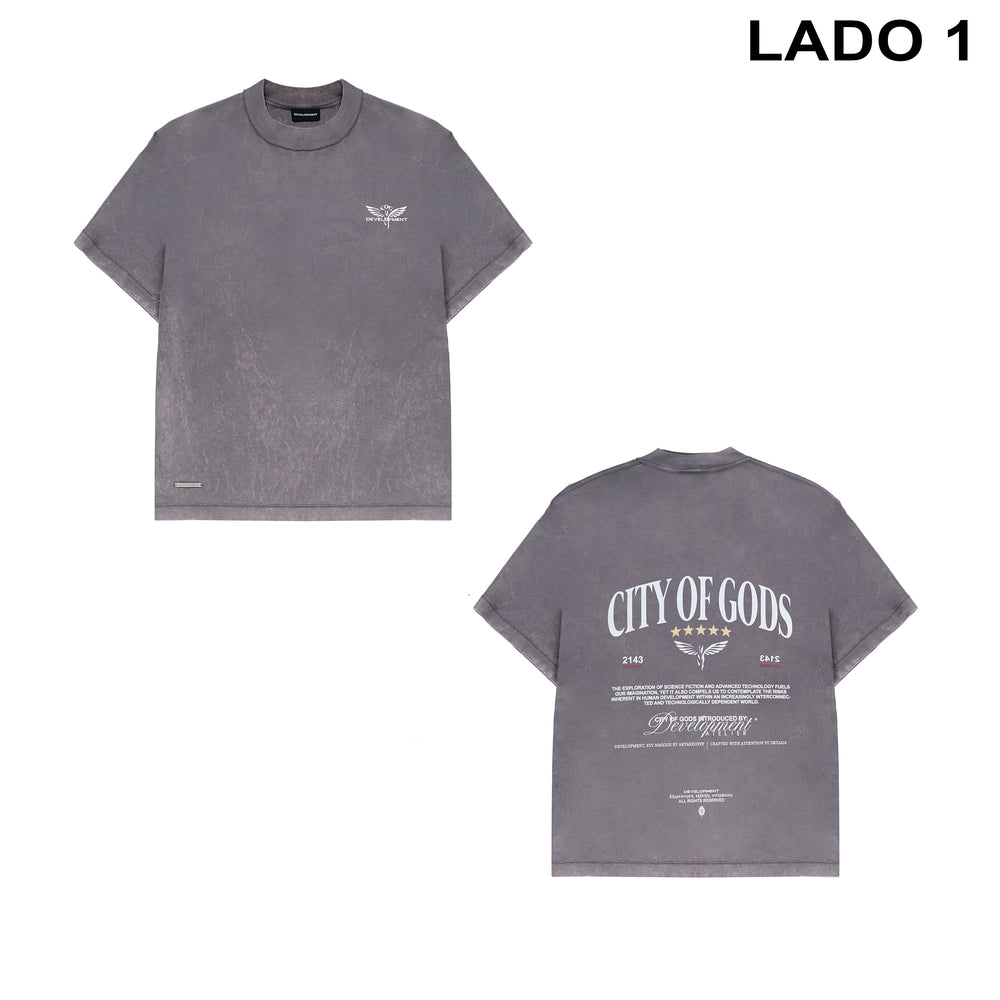 Camiseta reversible City of Gods vintage washed