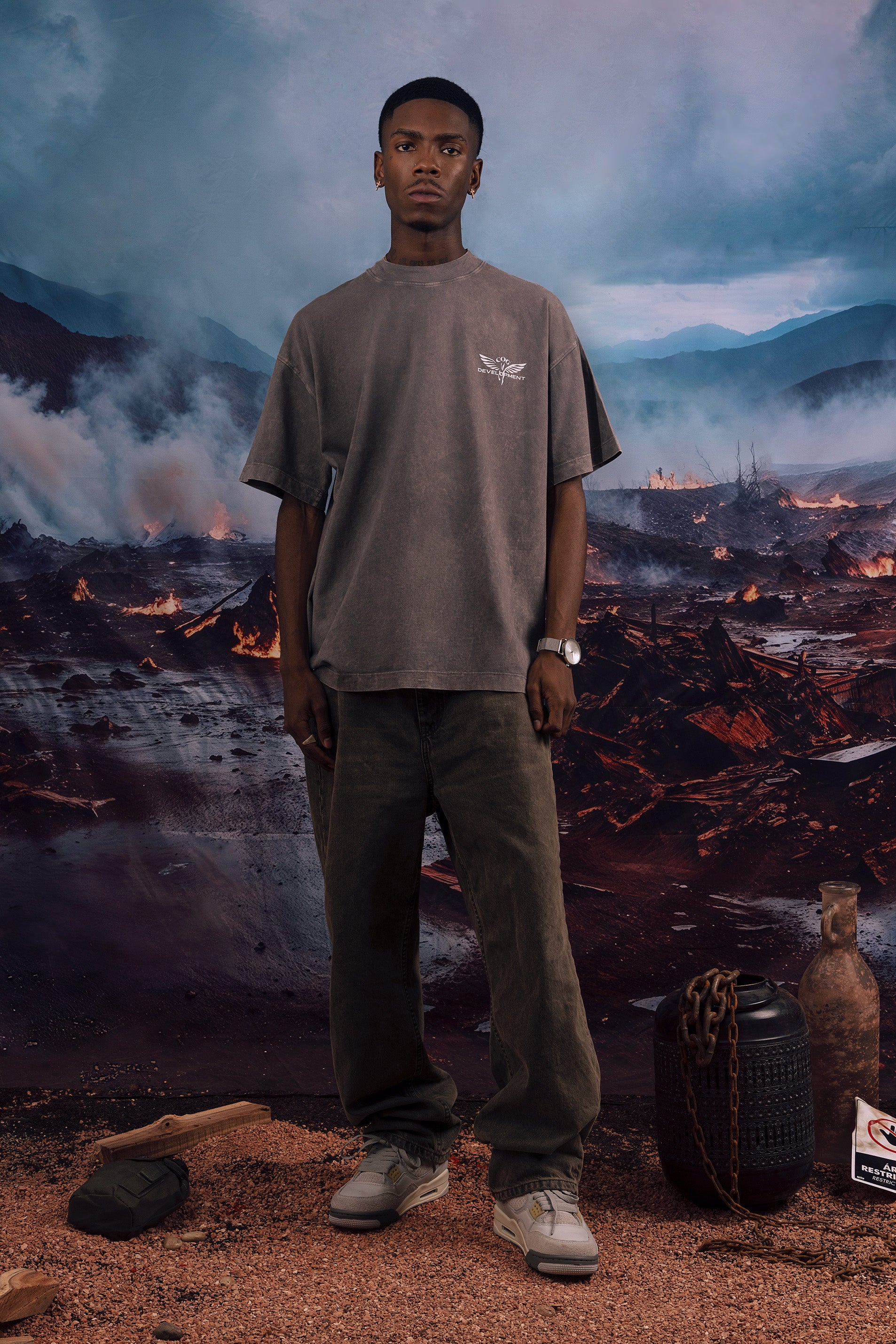 Camiseta reversible City of Gods vintage washed