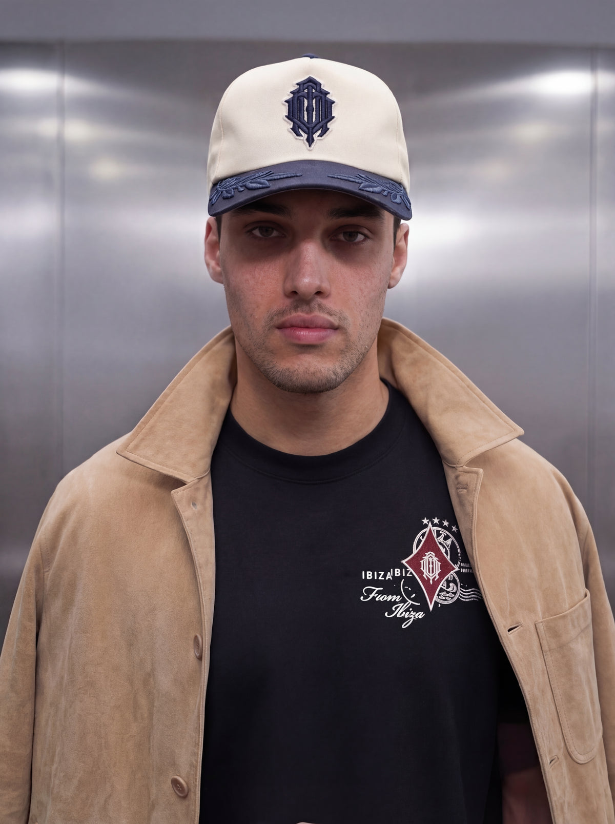 Monogram laurel cap