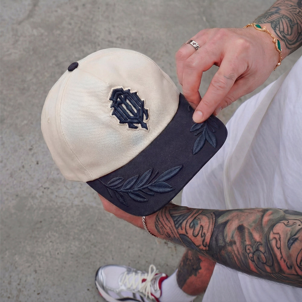 Monogram laurel cap